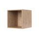SMARTBett Shelf + 2 doors and 3 cubes in different colors - Shelf Concrete + 2 Doors and 3 Cubes Wild Oak