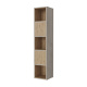 SMARTBett Shelf + 2 doors and 3 cubes in different colors - Shelf Concrete + 2 Doors and 3 Cubes Wild Oak