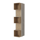 SMARTBett Shelf + 2 doors and 3 cubes in different colors - Shelf Concrete + 2 Doors and 3 Cubes Wild Oak
