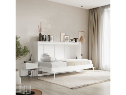 SMARTBett Set 100 fold-away bed Horizontal CLASSIC with 2 bedside tables