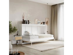 SMARTBett Set 100 fold-away bed Horizontal CLASSIC with 2 bedside tables