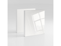 SMARTBett Schrankbett Classic 160x200cm Horizontal Weiss mit Weiss Hochglanzfront