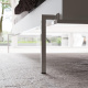 SMARTBett Schrankbett Classic 160x200cm Horizontal Weiss mit Weiss Hochglanzfront