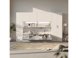 SMARTBett Hängeschrank zu 90 & 120 Schrankbetten Horizontal Standard Weiss Weiss