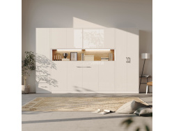 SMARTBett Wall Cupboard for 90 & 120 Wall Bed Horizontal Standard White White high gloss