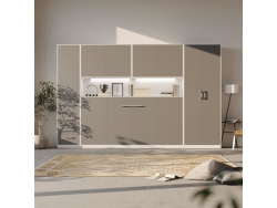 SMARTBett Wall Cupboard for 90 & 120 Wall Bed Horizontal Standard White Anthracite