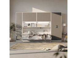 SMARTBett Wall Cupboard for 90 & 120 Wall Bed Horizontal Standard White Anthracite