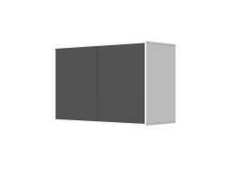 SMARTBett Wall Cupboard for 90 & 120 Wall Bed Horizontal Standard White Anthracite