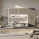 SMARTBett Wall Cupboard for 90 & 120 Wall Bed Horizontal Standard White Anthracite
