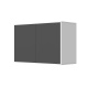 SMARTBett Wall Cupboard for 90 & 120 Wall Bed Horizontal Standard White Anthracite