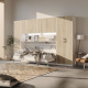 SMARTBett Wall Cupboard for 90 & 120 Wall Bed Horizontal Standard White Oak Sonoma