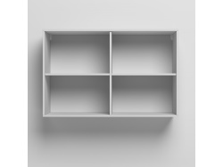SMARTBett Hängeschrank zu 90 & 120 Schrankbetten Horizontal Standard Weiss Anthrazit Hochglanz
