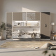 SMARTBett Hängeschrank zu 90 & 120 Schrankbetten Horizontal Standard Weiss Anthrazit Hochglanz