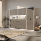 SMARTBett Hängeschrank zu 90 & 120 Schrankbetten Horizontal Standard Weiss Anthrazit Hochglanz