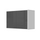SMARTBett Hängeschrank zu 90 & 120 Schrankbetten Horizontal Standard Weiss Anthrazit Hochglanz