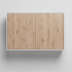 Smart bed wall cabinet for 90-, 120-, 140 wall beds horizontally standard