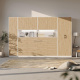 SMARTBett Wall Cupboard for 90 & 120 Wall Bed Horizontal Standard White Wild Oak