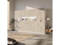SMARTBett Wall Cupboard for 90 & 120 Wall Bed Horizontal Standard White Concrete