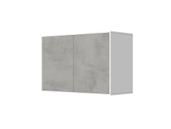SMARTBett Wall Cupboard for 90 & 120 Wall Bed Horizontal Standard White Concrete