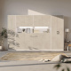 SMARTBett Wall Cupboard for 90 & 120 Wall Bed Horizontal Standard White Concrete