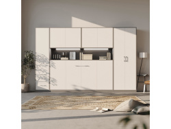 SMARTBett Wall Cupboard for 90 & 120 Wall Bed Horizontal Standard Anthracite White