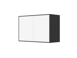 SMARTBett Wall Cupboard for 90 & 120 Wall Bed Horizontal Standard Anthracite White