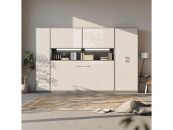 SMARTBett Hängeschrank zu 90 & 120 Schrankbetten Horizontal Standard Anthrazit Weiss Hochglanz