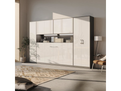 SMARTBett Hängeschrank zu 90 & 120 Schrankbetten Horizontal Standard Anthrazit Weiss Hochglanz