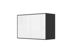 SMARTBett Hängeschrank zu 90 & 120 Schrankbetten Horizontal Standard Anthrazit Weiss Hochglanz