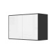 SMARTBett Hängeschrank zu 90 & 120 Schrankbetten Horizontal Standard Anthrazit Weiss Hochglanz