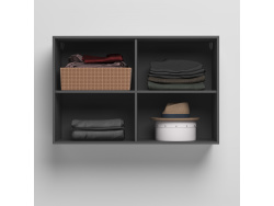 SMARTBett Hängeschrank zu 90 & 120 Schrankbetten Horizontal Standard Anthrazit Anthrazit