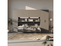 SMARTBett Hängeschrank zu 90 & 120 Schrankbetten Horizontal Standard Anthrazit Anthrazit