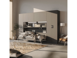 SMARTBett Hängeschrank zu 90 & 120 Schrankbetten Horizontal Standard Anthrazit Anthrazit