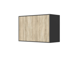 SMARTBett Wall Cupboard for 90 & 120 Wall Bed Horizontal Standard Anthracite Oak Sonoma