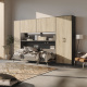 SMARTBett Wall Cupboard for 90 & 120 Wall Bed Horizontal Standard Anthracite Oak Sonoma