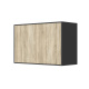 SMARTBett Wall Cupboard for 90 & 120 Wall Bed Horizontal Standard Anthracite Oak Sonoma