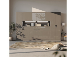 SMARTBett Wall Cupboard for 90 & 120 Wall Bed Horizontal Standard Anthracite Anthracite high gloss