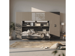 SMARTBett Wall Cupboard for 90 & 120 Wall Bed Horizontal Standard Anthracite Anthracite high gloss