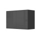 SMARTBett Wall Cupboard for 90 & 120 Wall Bed Horizontal Standard Anthracite Anthracite high gloss