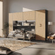 SMARTBett Hängeschrank zu 90 & 120 Schrankbetten Horizontal Standard Anthrazit Wildeiche