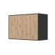 SMARTBett Hängeschrank zu 90 & 120 Schrankbetten Horizontal Standard Anthrazit Wildeiche