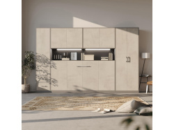 SMARTBett Wall Cupboard for 90 & 120 Wall Bed Horizontal Standard Anthracite Concrete