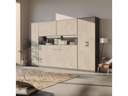 SMARTBett Wall Cupboard for 90 & 120 Wall Bed Horizontal Standard Anthracite Concrete