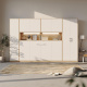 SMARTBett Wall Cupboard for 90 & 120 Wall Bed Horizontal Standard Wild Oak White