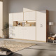 SMARTBett Wall Cupboard for 90 & 120 Wall Bed Horizontal Standard Wild Oak White