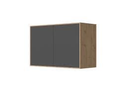 SMARTBett Hängeschrank zu 90 & 120 Schrankbetten Horizontal Standard Wildeiche Anthrazit