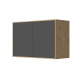 SMARTBett Hängeschrank zu 90 & 120 Schrankbetten Horizontal Standard Wildeiche Anthrazit
