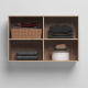 SMARTBett Wall Cupboard for 90 & 120 Wall Bed Horizontal Standard Wild Oak Anthracite high gloss