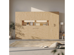 SMARTBett Hängeschrank zu 90 & 120 Schrankbetten Horizontal Standard Wildeiche Wildeiche