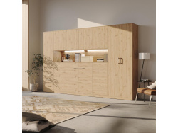 SMARTBett Hängeschrank zu 90 & 120 Schrankbetten Horizontal Standard Wildeiche Wildeiche